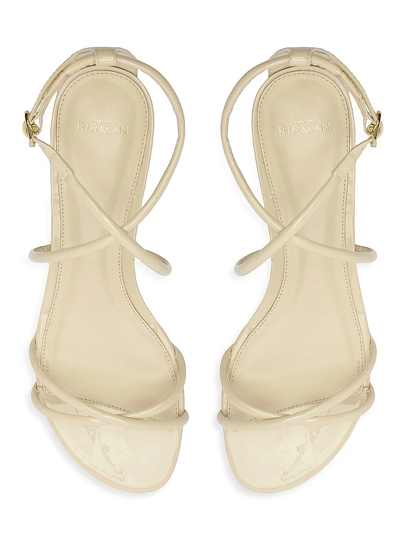 Lory Patent Leather Flat Sandals