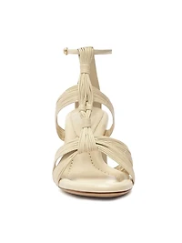 Olga 60MM Leather T-Strap Sandals