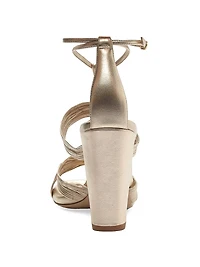 Olga 90MM Leather T-Strap Sandals