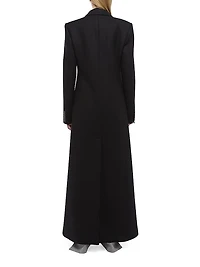 Relaxed Fit Wool Blend Coat