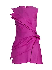 Kenley Gathered Sleeveless Minidress