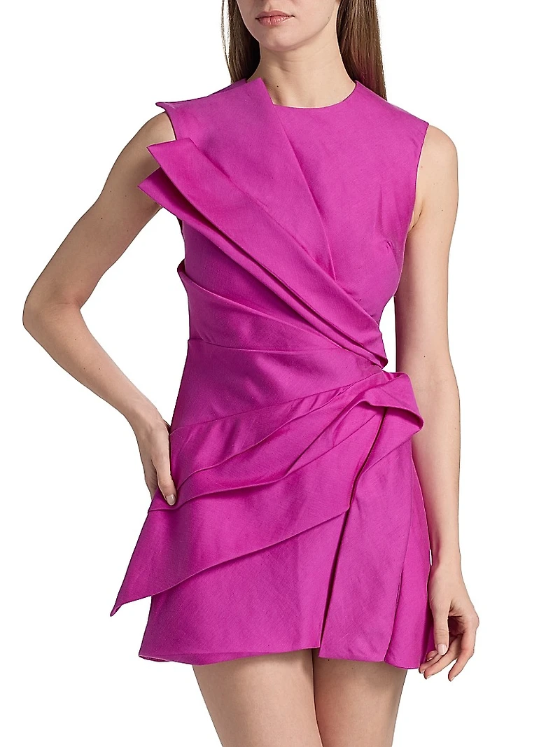 Kenley Gathered Sleeveless Minidress