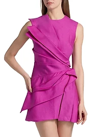 Kenley Gathered Sleeveless Minidress