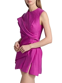 Kenley Gathered Sleeveless Minidress