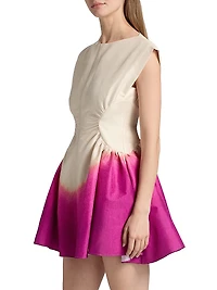 Emery Ombré Satin Minidress