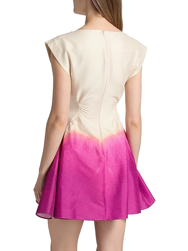 Emery Ombré Satin Minidress