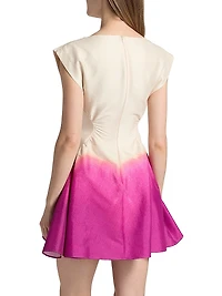 Emery Ombré Satin Minidress