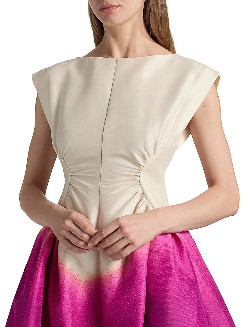 Emery Ombré Satin Minidress