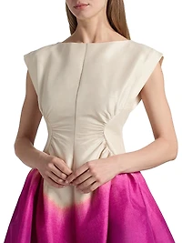 Emery Ombré Satin Minidress