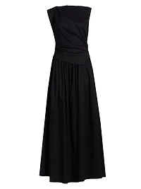 Stopes Asymmetric A-Line Maxi Dress