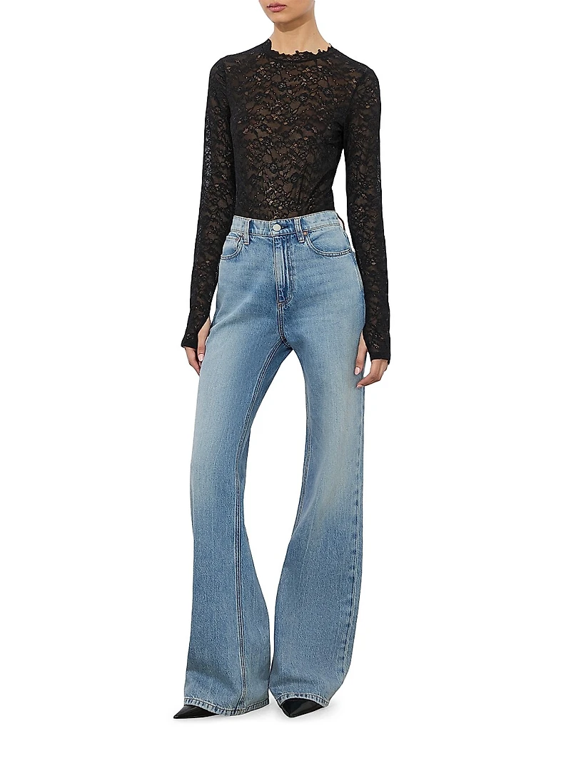 Taeyn Lace Crewneck Bodysuit