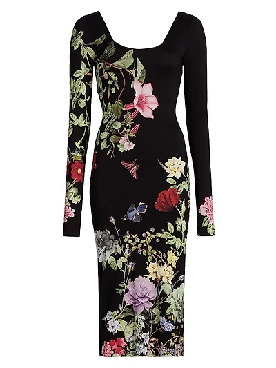 Delora Floral Sheath Dress