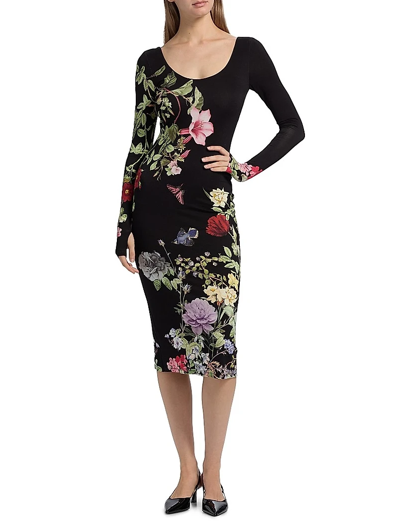 Delora Floral Sheath Dress