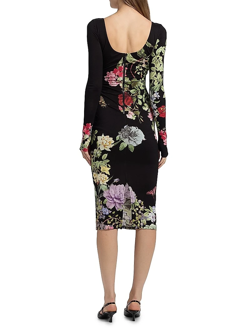Delora Floral Sheath Dress