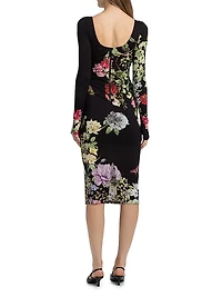 Delora Floral Sheath Dress