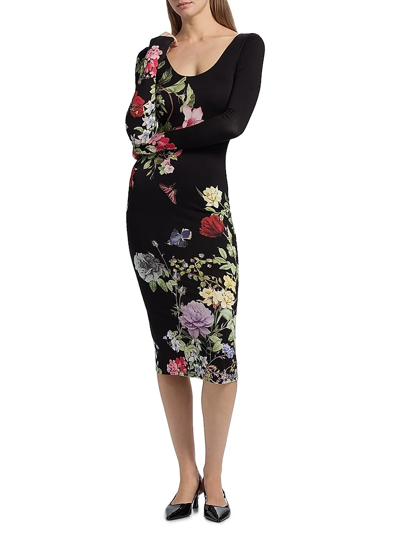 Delora Floral Sheath Dress