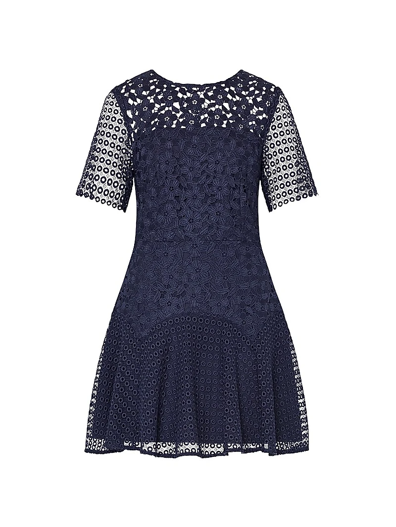Lana Floral Lace Fit & Flare Minidress