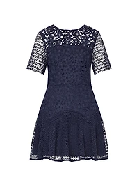Lana Floral Lace Fit & Flare Minidress