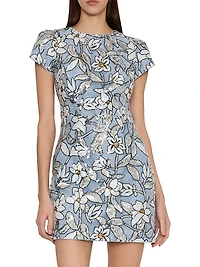 Rowen Sequined Floral Minidress