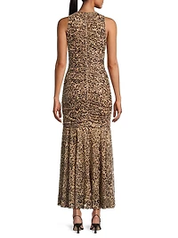 Julia Leopard-Print Maxi Dress