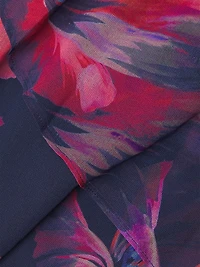 Jamila Floral Chiffon Ruffled Maxi Dress
