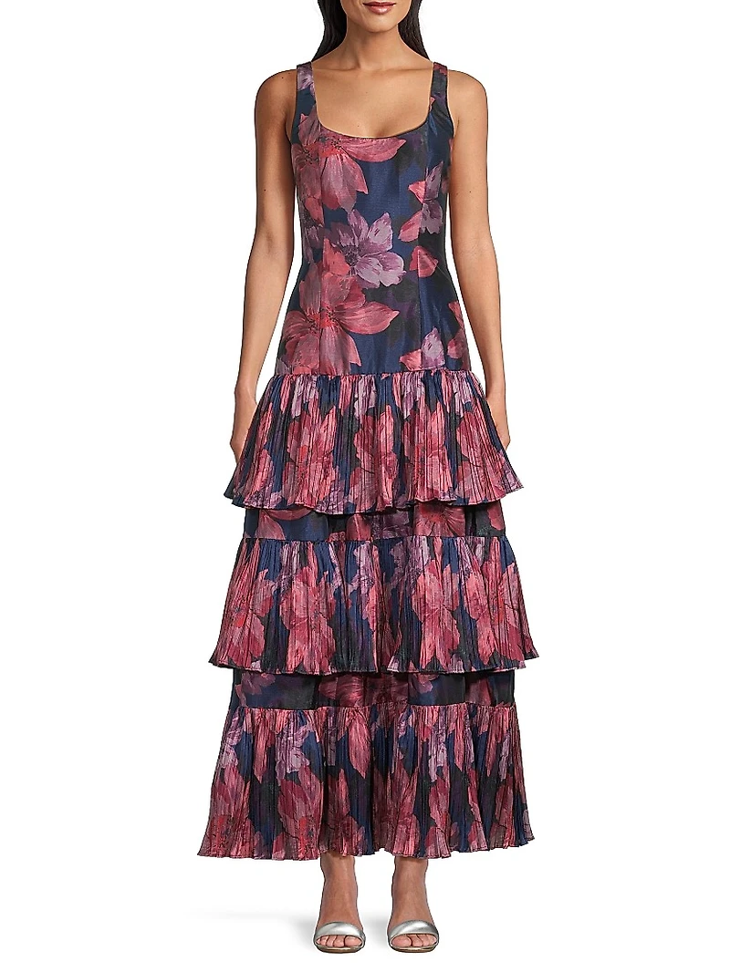 Luna Floral Tiered Maxi Dress