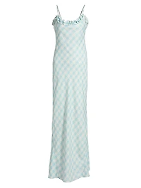 Le Fleur Posey Printed Maxi Slipdress