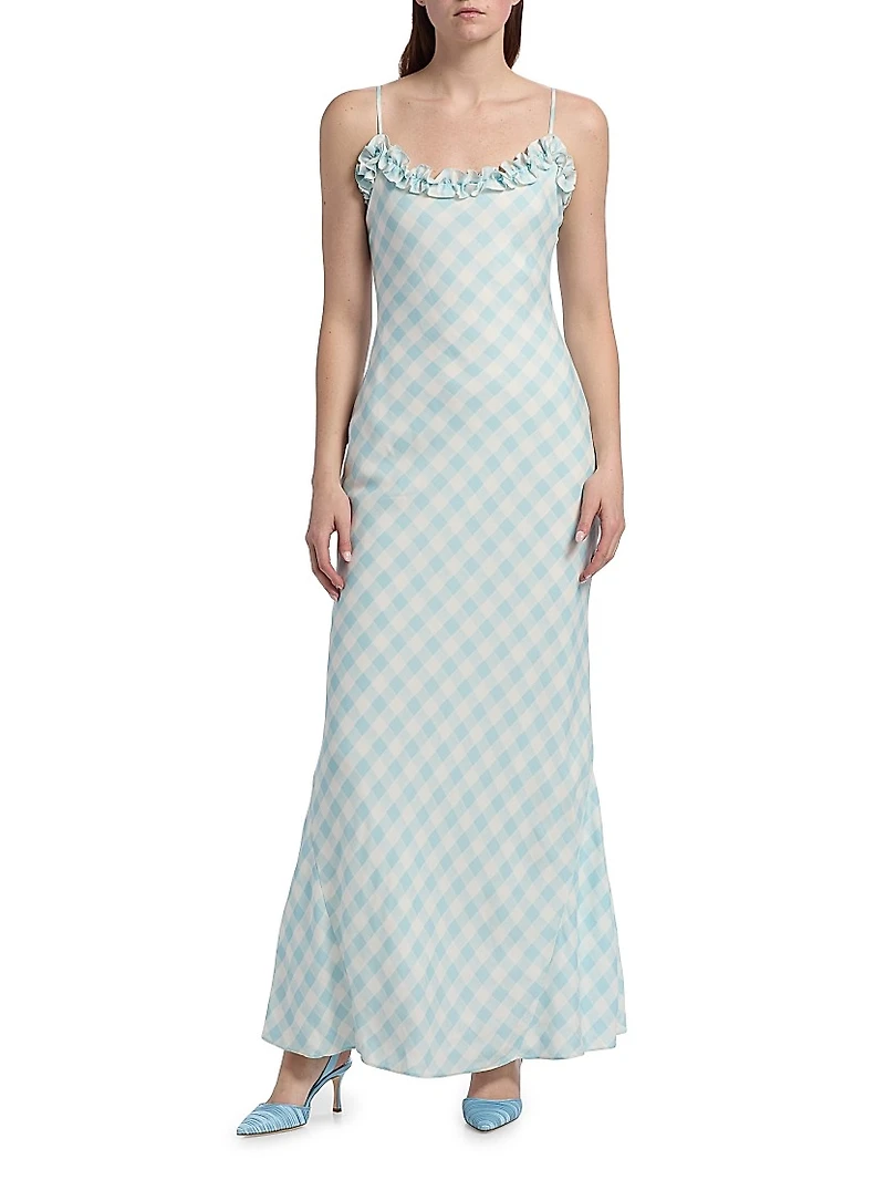 Le Fleur Posey Printed Maxi Slipdress