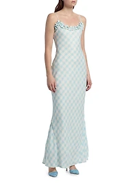 Le Fleur Posey Printed Maxi Slipdress