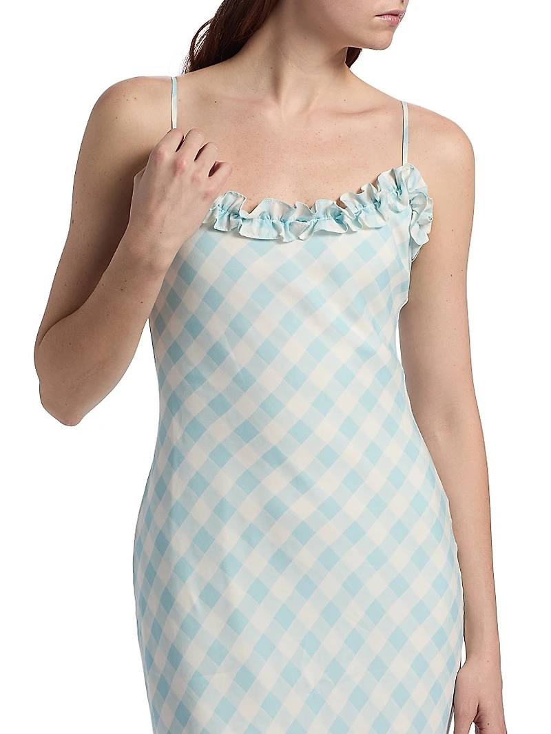 Le Fleur Posey Printed Maxi Slipdress
