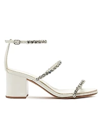 Alexa Crystals Bridal 60MM Leather Sandals