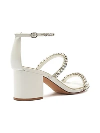 Alexa Crystals Bridal 60MM Leather Sandals