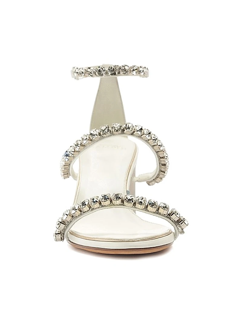 Alexa Crystals Bridal 60MM Leather Sandals
