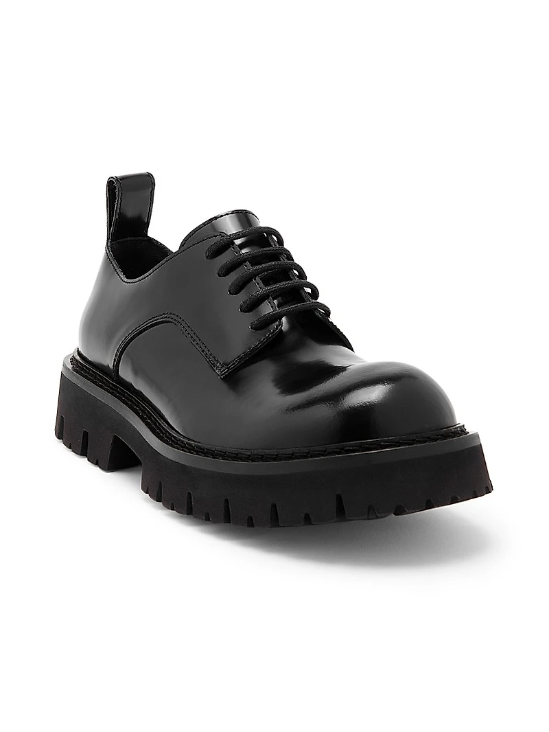 Leather Lug Sole Shoes