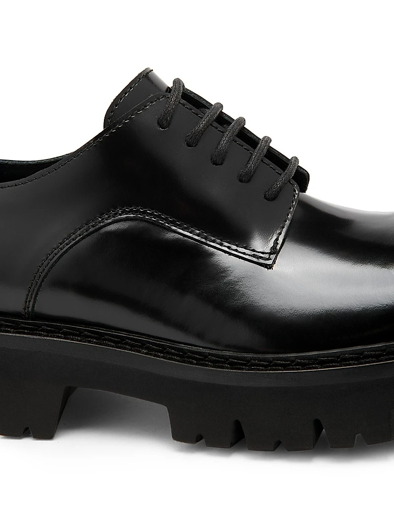 Leather Lug Sole Shoes