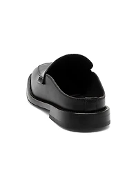 Leather Open Back Penny Loafers