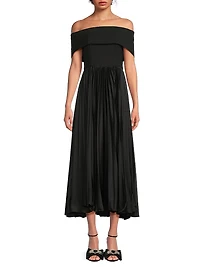 Stockton Off-the-Shoulder Midi-Dress