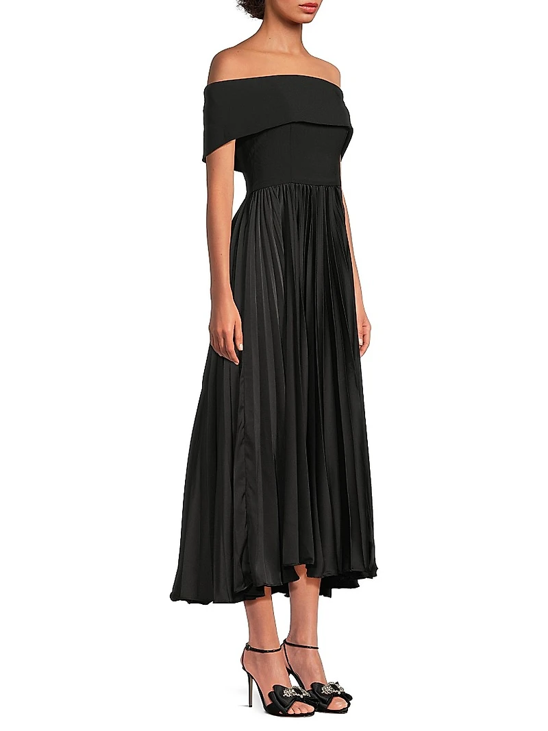 Stockton Off-the-Shoulder Midi-Dress