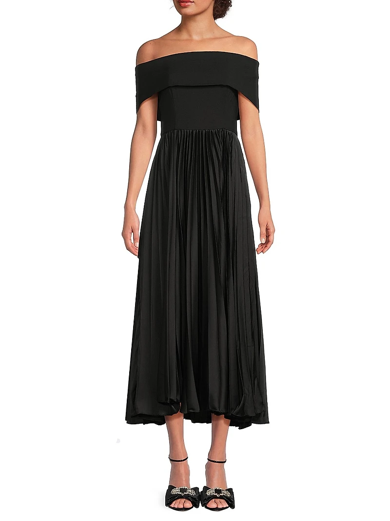 Stockton Off-the-Shoulder Midi-Dress