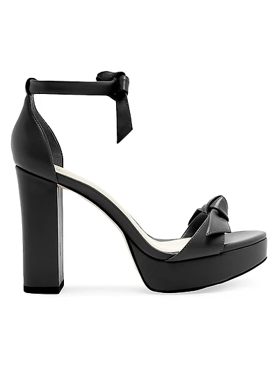 Mabeleh 110MM Bow Leather Platform Sandals