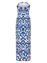 Orion Scroll Embroidered Midi-Dress