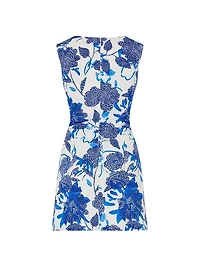 Novella Brushwork Floral Shift Dress