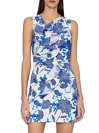 Novella Brushwork Floral Shift Dress