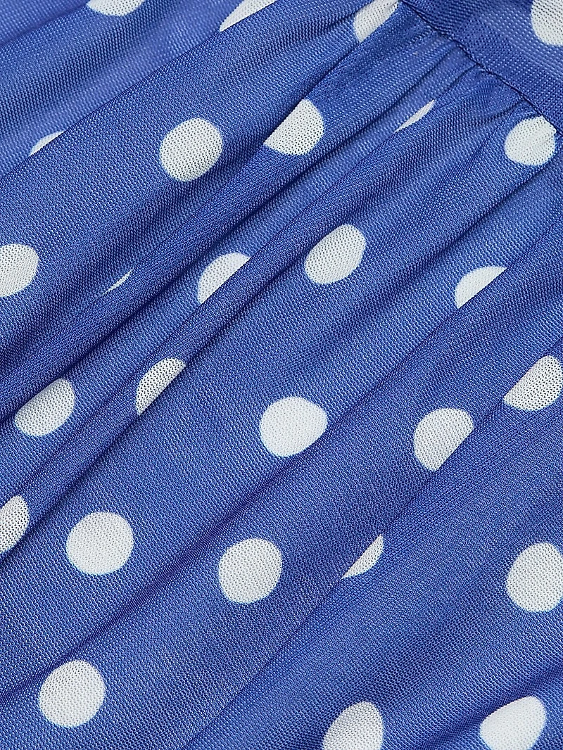 Le Fleur Ezli Polka-Dot Maxi Dress