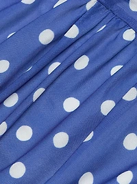 Le Fleur Ezli Polka-Dot Maxi Dress