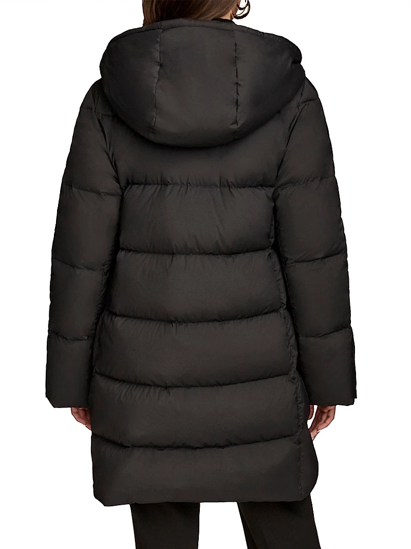 Down Hooded Puffer Coat