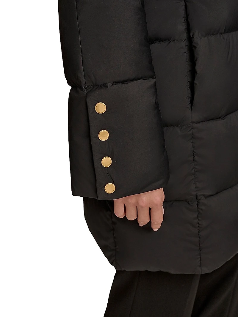 Down Hooded Puffer Coat