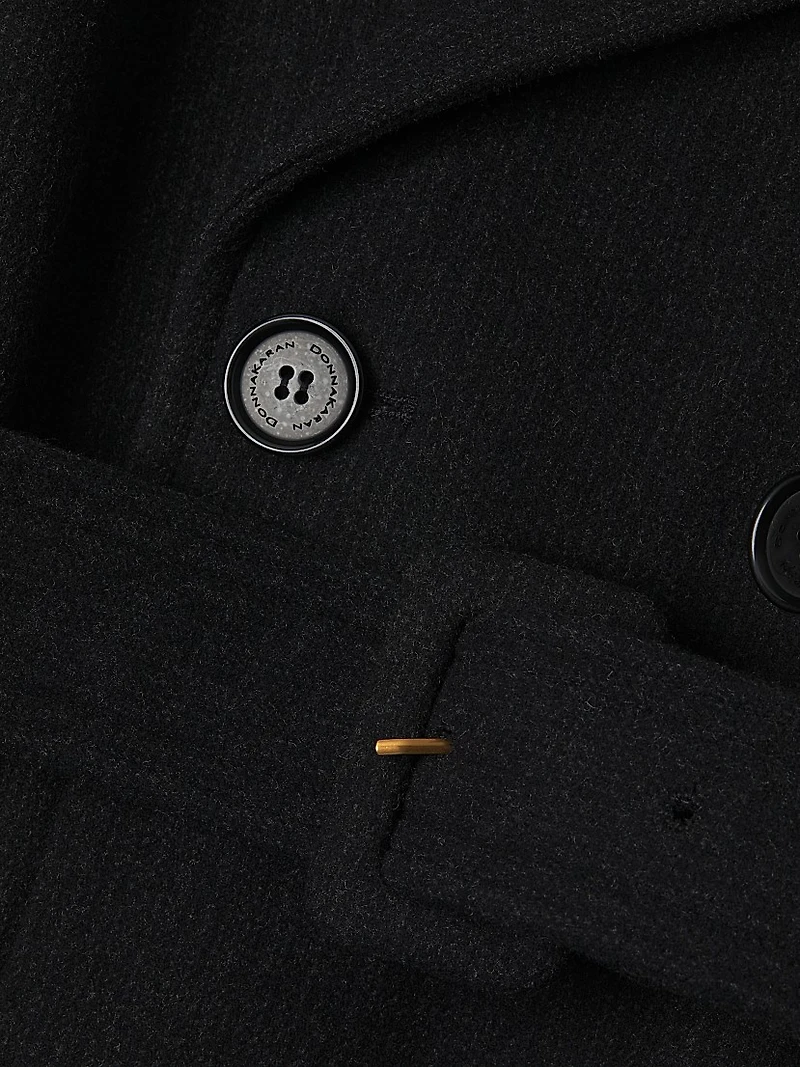 Belted Double-Breasted Raglan Coat