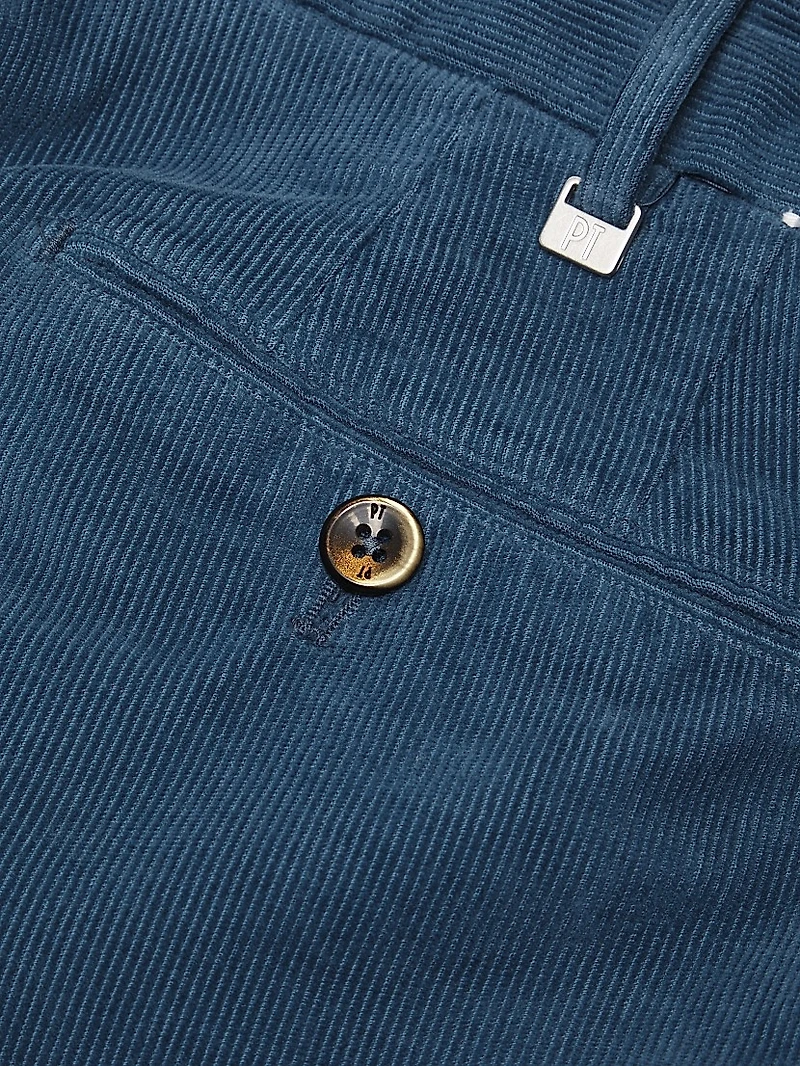 Micro Cord Slim Trousers