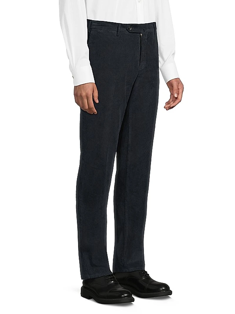 Micro Cord Slim Trousers